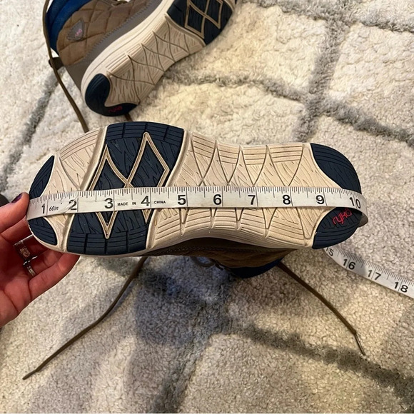 RYKA Aurora Quilted Sneaker Ankle Boot taupe Brown blue pink 6.5 - Picture 11 of 12